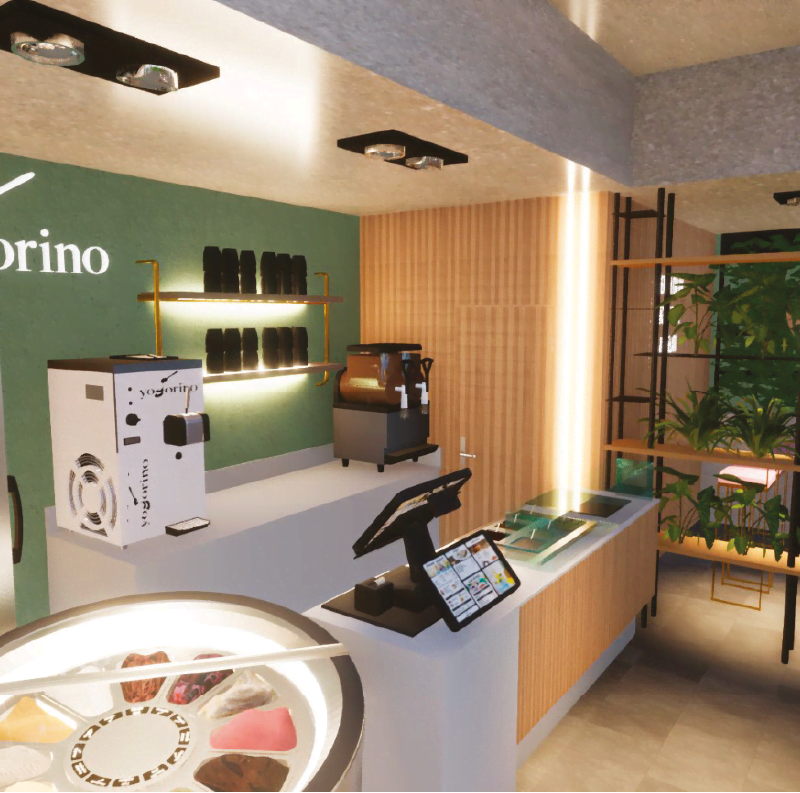 Yogorino Store Render